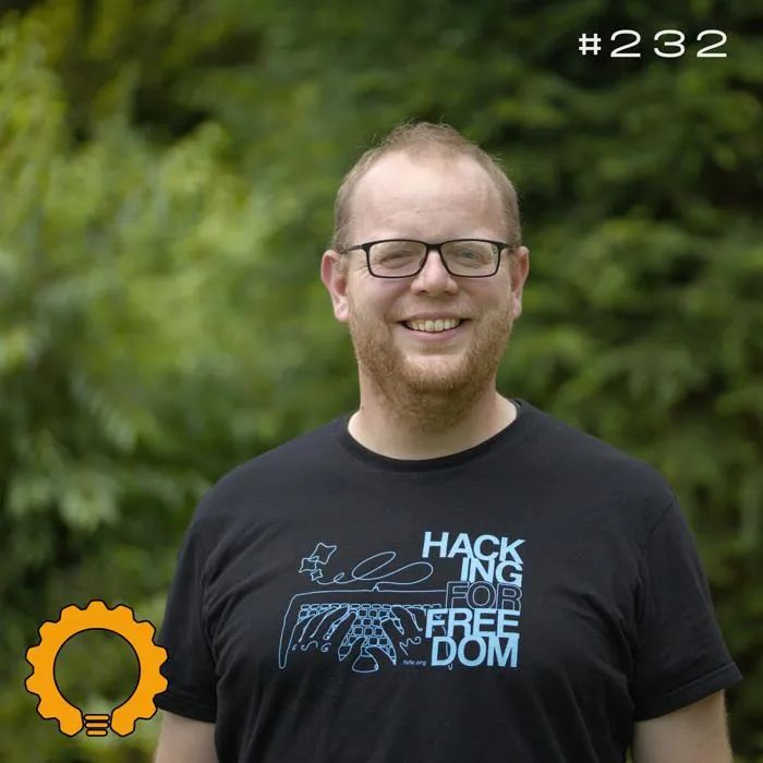 Details zur Podcast Episode #232 Public Money, Public Code mit Johannes Näder von der Free Software Foundation Europe